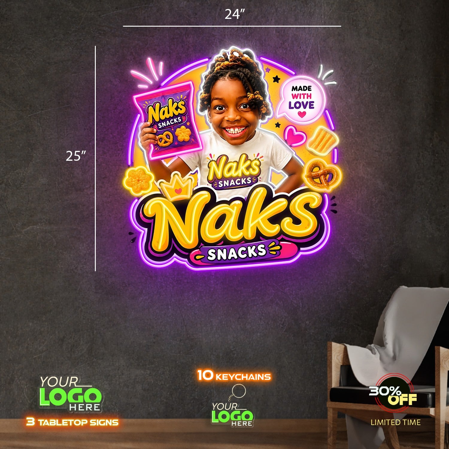 Nak Snacks | LED NEON SIGN
