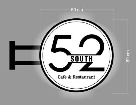 52 SOUTH | ILLUMINATED BLADE  SIGN