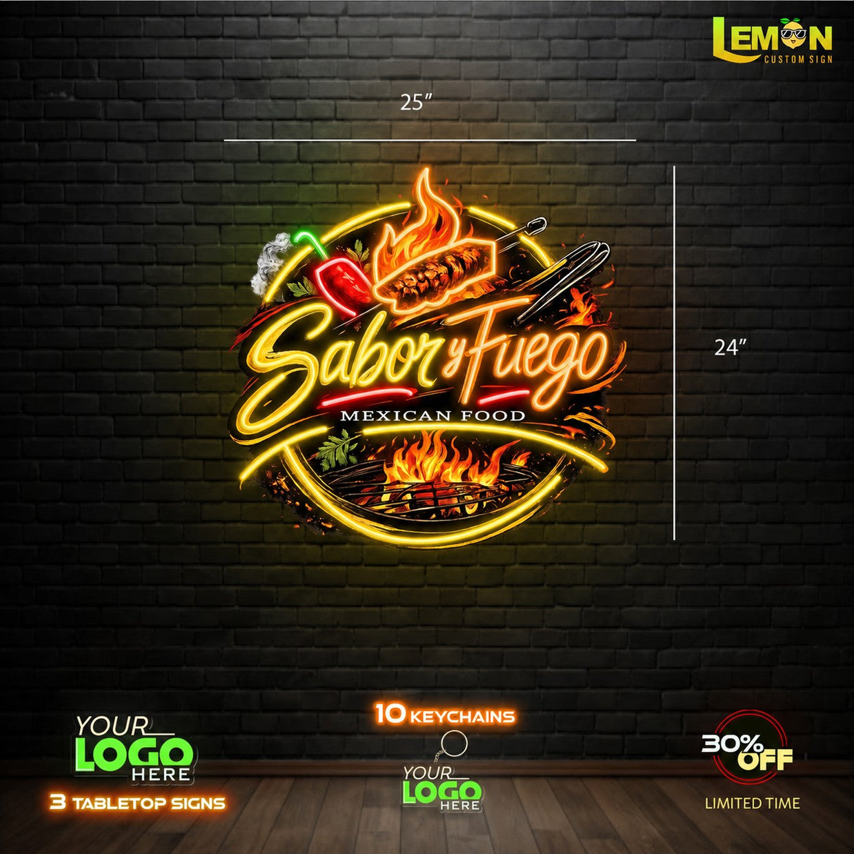 Sabor y Fuego | LED NEON SIGNS