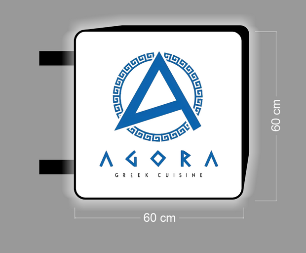 AGORA GREEK CUISINE (2 signs)