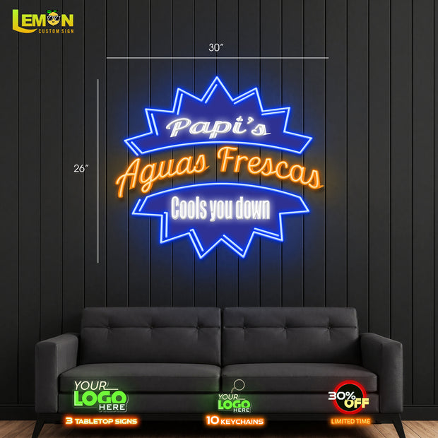 Aquas Frescas | Led Neon Sign