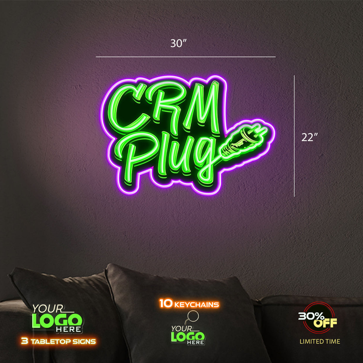 CRM PLUG | LED NEON SIGN