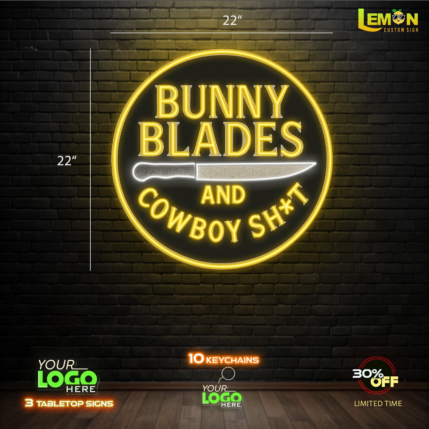 BUNNY BLADES| LED NEON SIGN