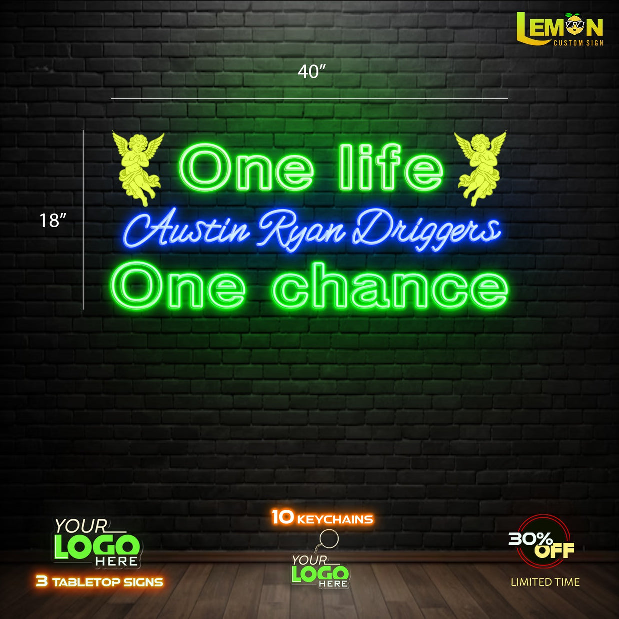 ONE LIFE ONE CHANCE | LED NEON SIGN