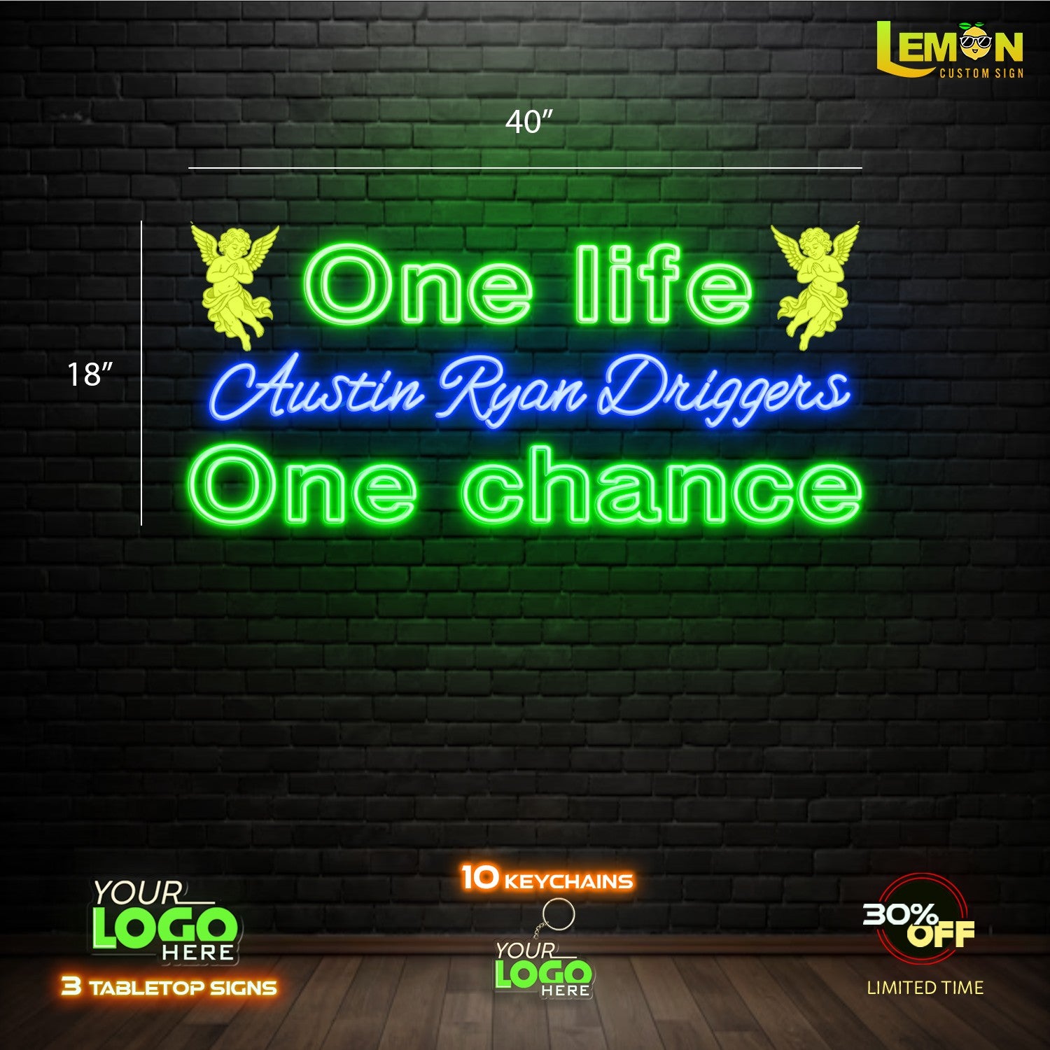 ONE LIFE ONE CHANCE | LED NEON SIGN