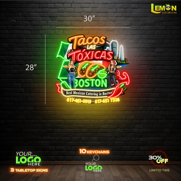 TACOSLASTOXICAS | LED NEON SIGN