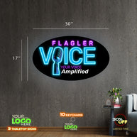 FLAGLER VOICE | LED NEON SIGN ( Waterproof Sign)