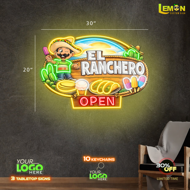 EL RANCHERO | LED NEON SIGN (2 SIGNS)