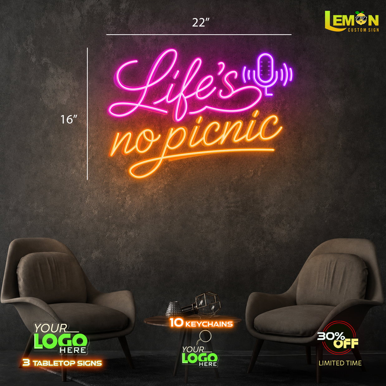Life's no picnic | LED NEON SIGN