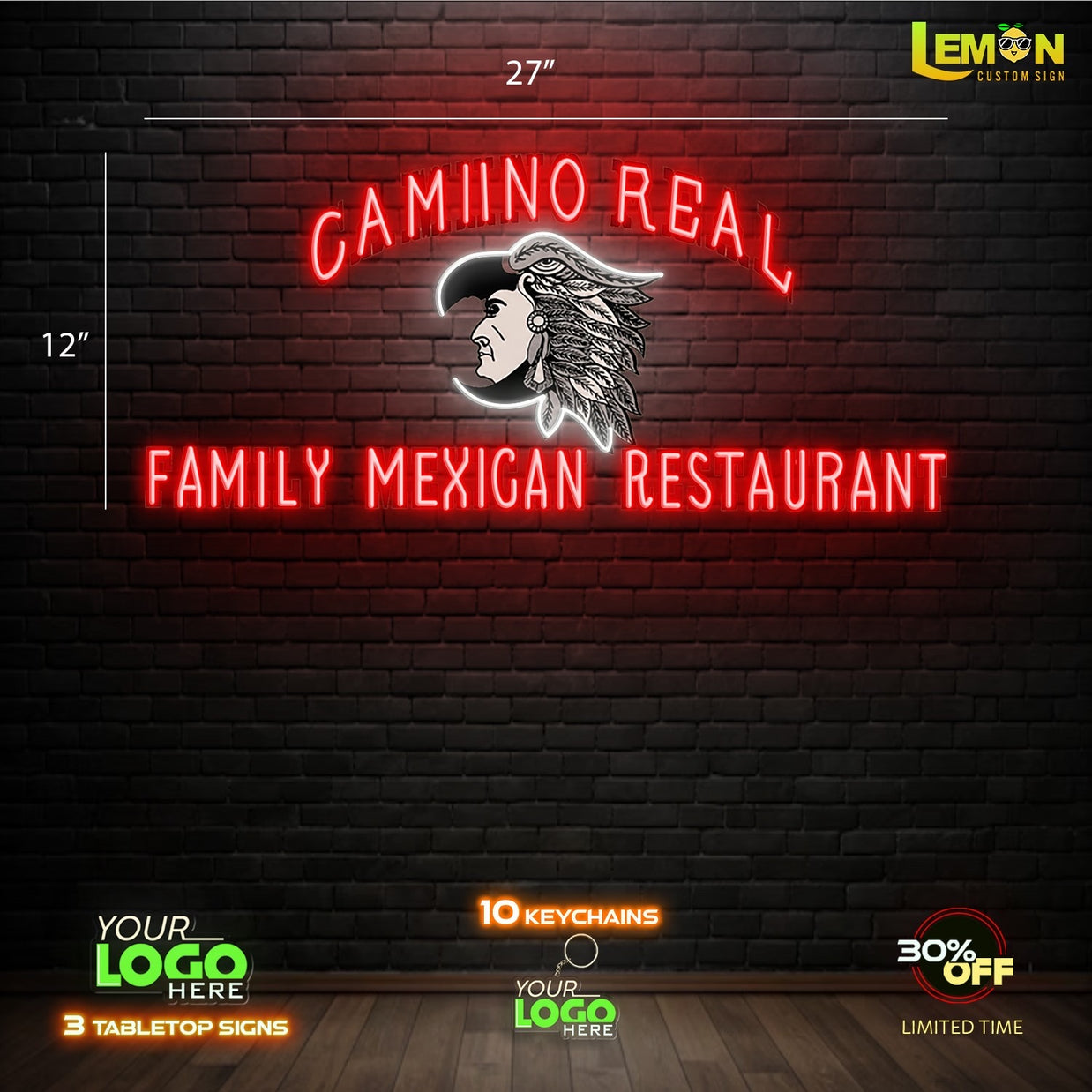 CAMIINO REAL | LED NEON SIGN ( 2 SIGNS)