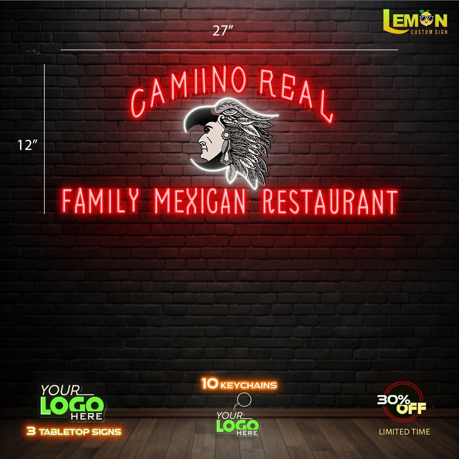 CAMIINO REAL | LED NEON SIGN ( 2 SIGNS)