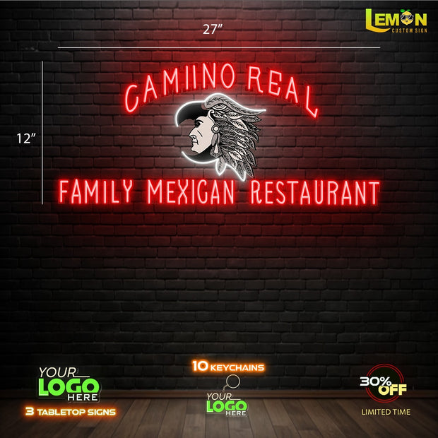 CAMIINO REAL | LED NEON SIGN ( 2 SIGNS)