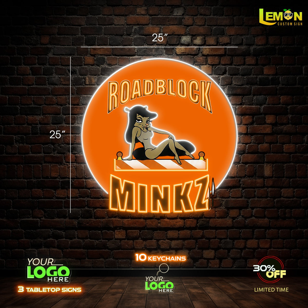 ROADBLOCK MINKZ AND BLEU DIAMOND | LED NEON SIGN ( 2 signs)