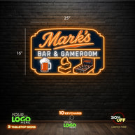 MARK'S BAR AND GAMEZONE | LED NEON SIGN