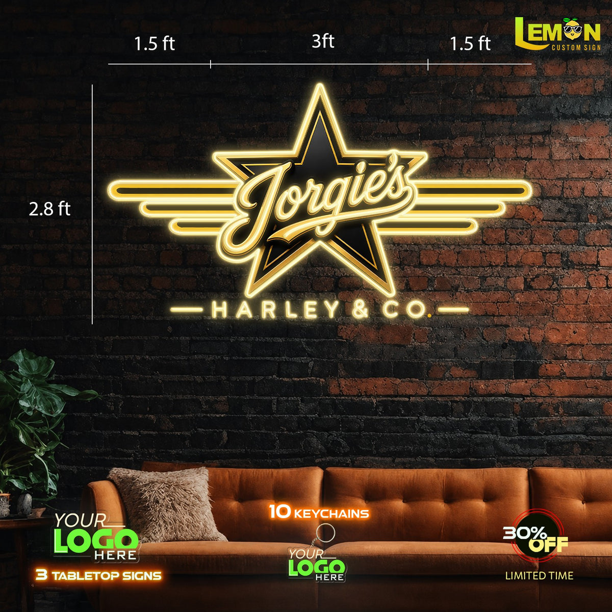 Jorgie's | LED NEON SIGN (WATERPROOF SIGN)