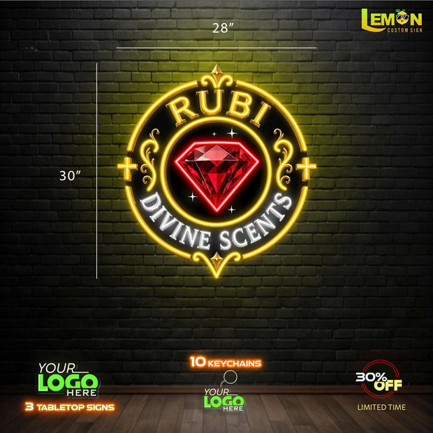 GUNNOXIDE AND RUBI DIVINE SCENTS | LED NEON SIGN ( 2 SIGNS)