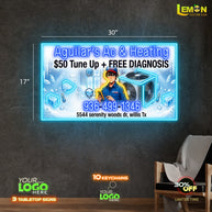 Aguilar's Ac & Heating | LED NEON SIGN