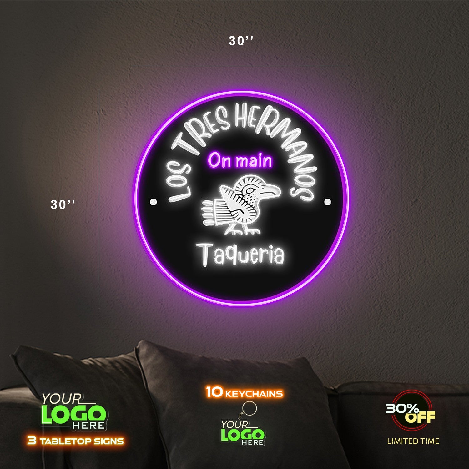 Los tres hermanos | LED NEON SIGN