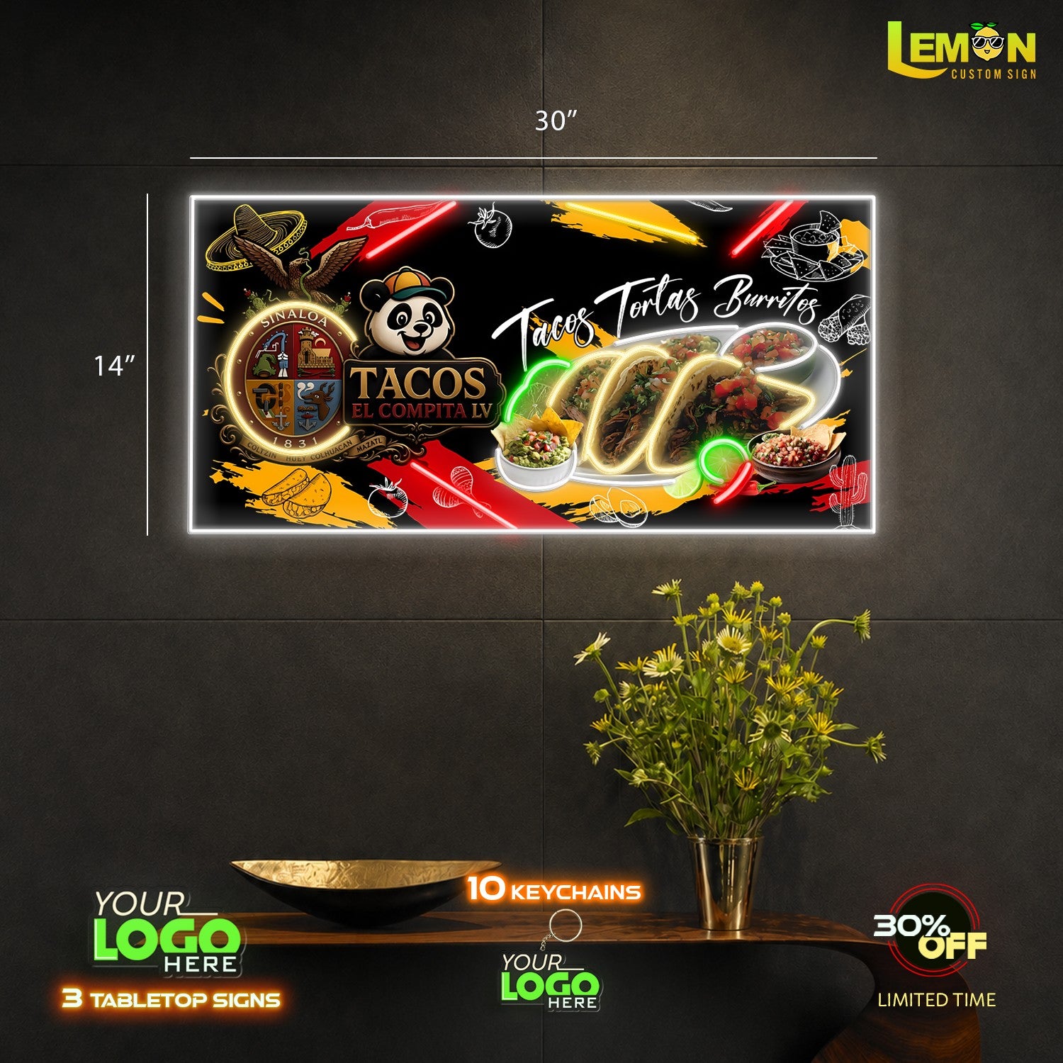 Tacos Burritos| LED NEON SIGN