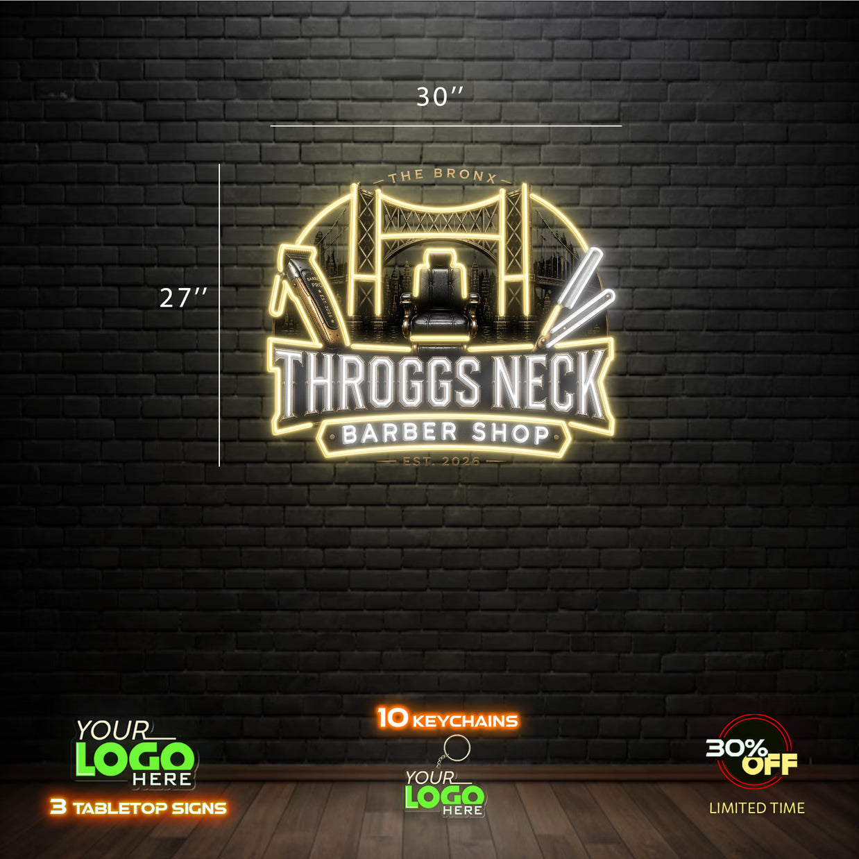 THROGGS NECK | LED NEON SIGN