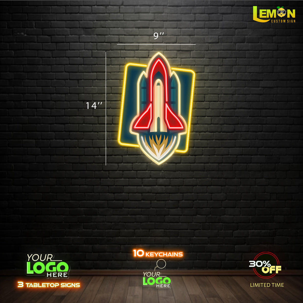 ROCKET | LED NEON SIGN