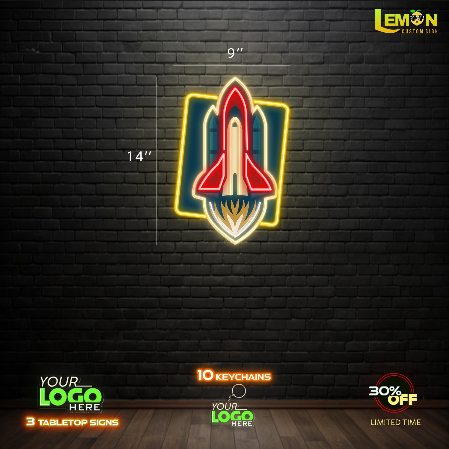 ROCKET | LED NEON SIGN