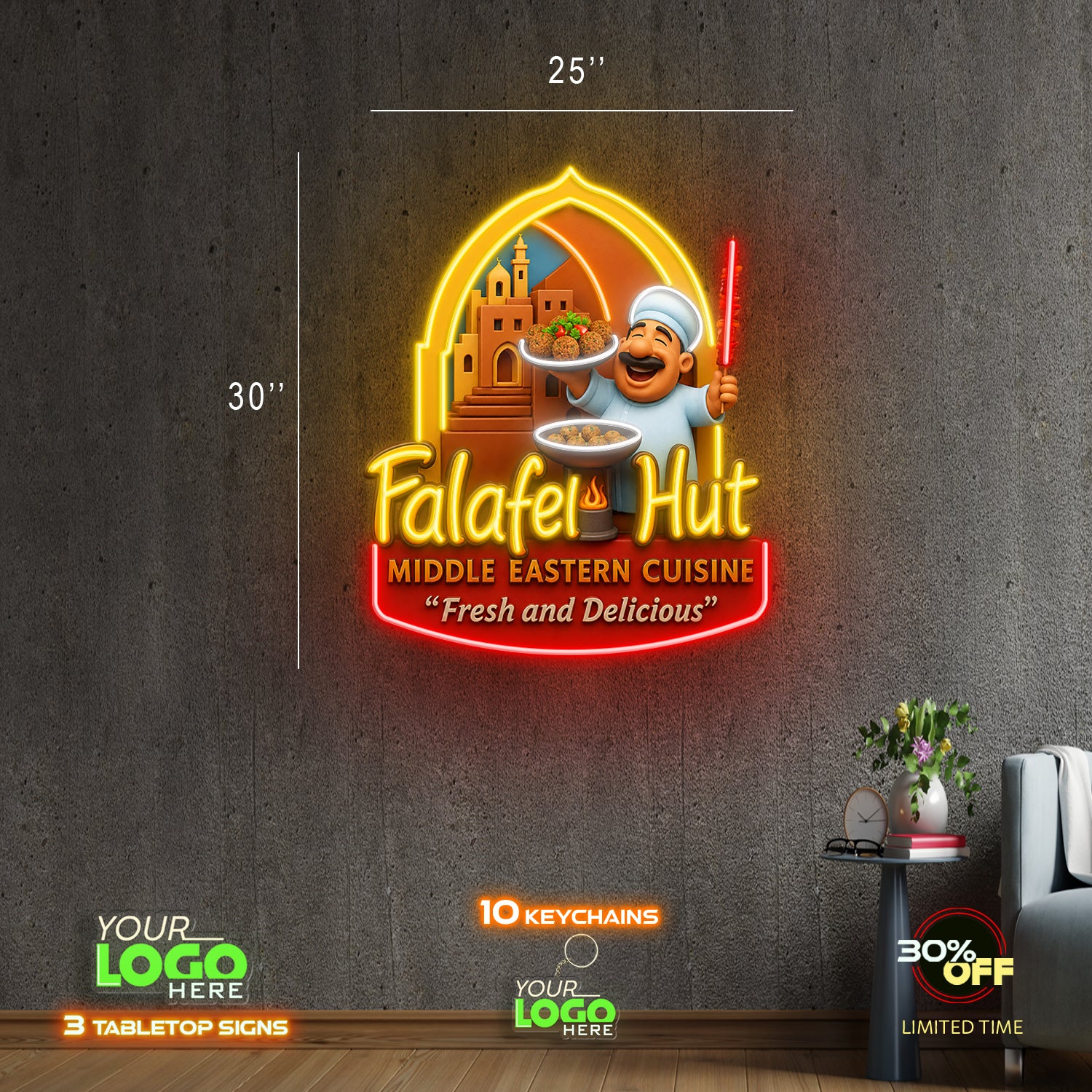 Falafel Hut | LED NEON SIGN