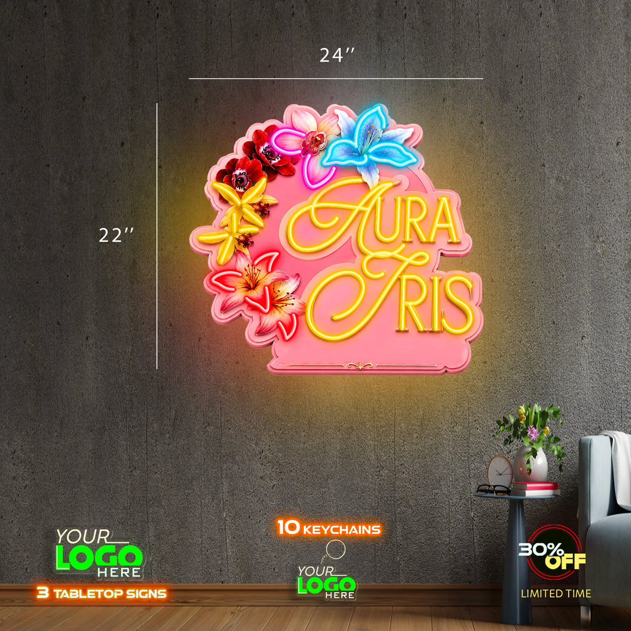 AURA IRIS | LED NEON SIGN