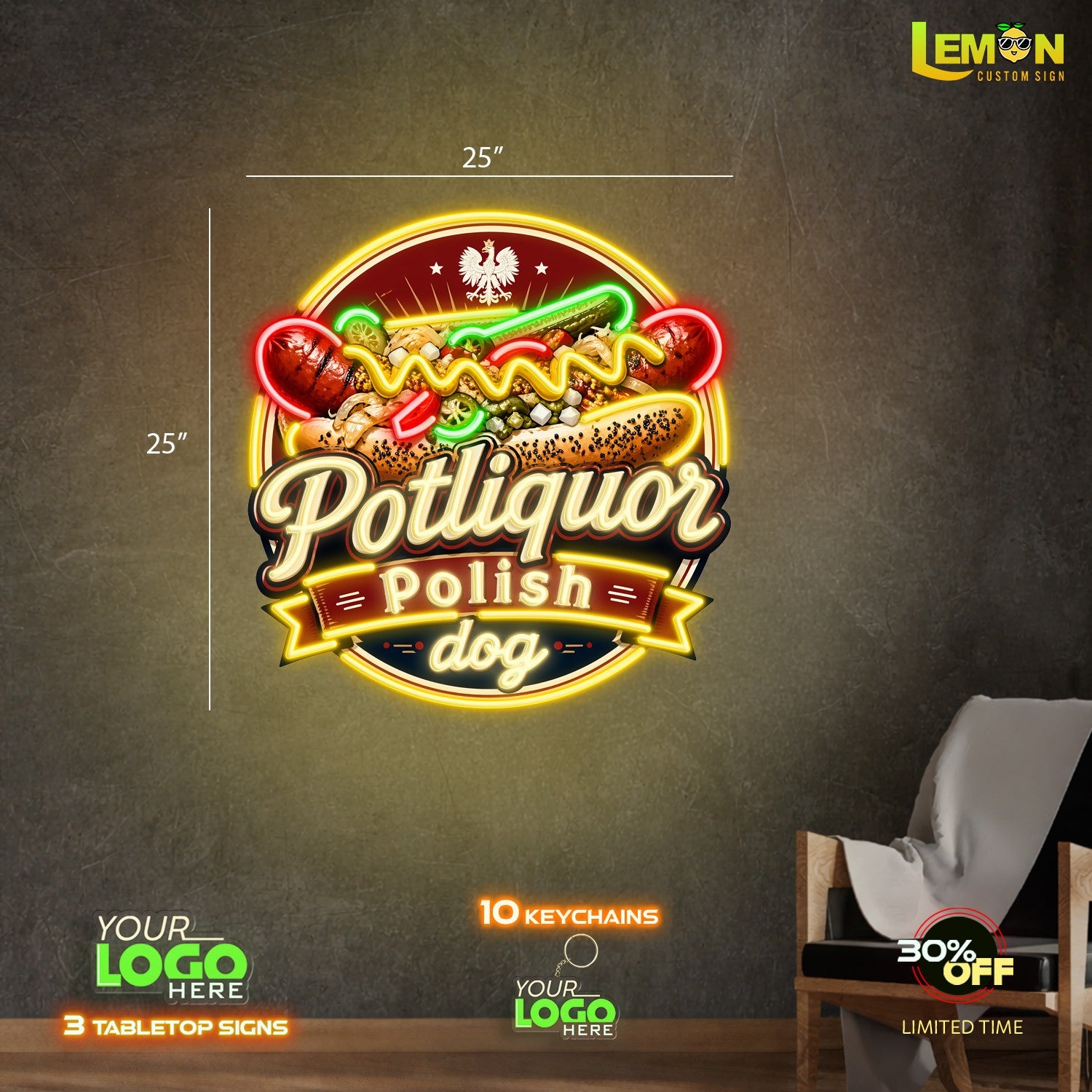 Potliquor Polish Dog | LED NEON SIGN