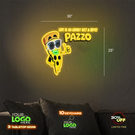 Pazzo Pizza | LED NEON SIGN ( 2 Waterproof Signs)