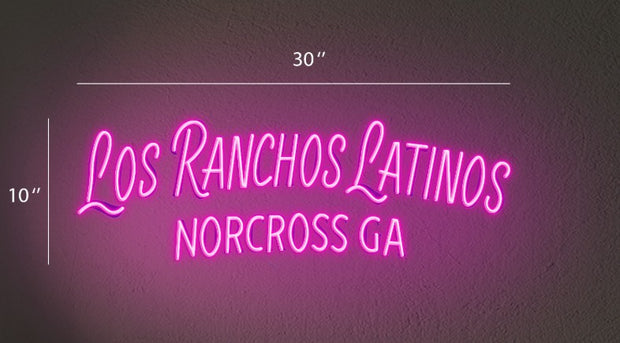 LOS RANCHOS LATINOS NORCROSS GA | LED NEON SIGN