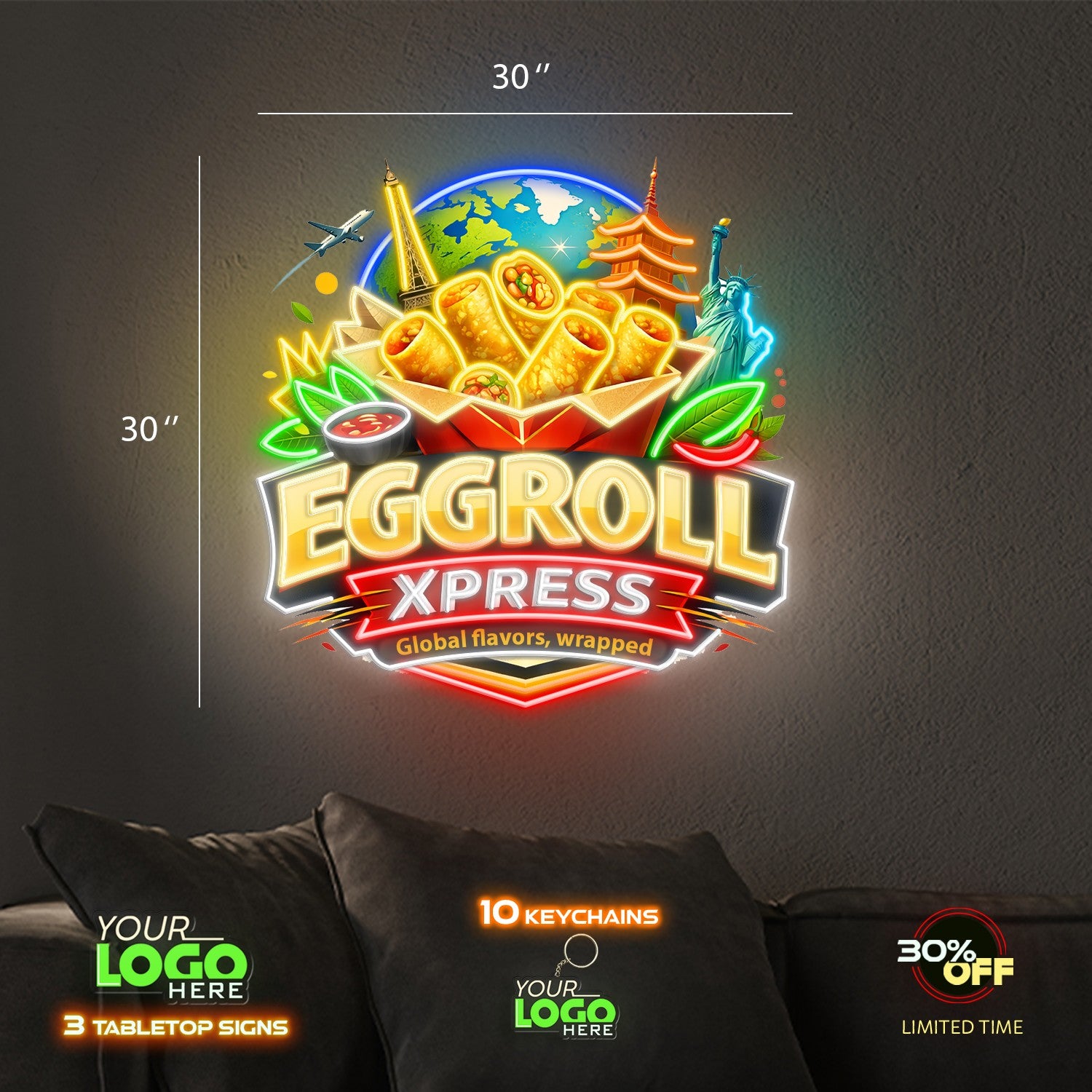EGGROLL XPRESS | LED NEON SIGN