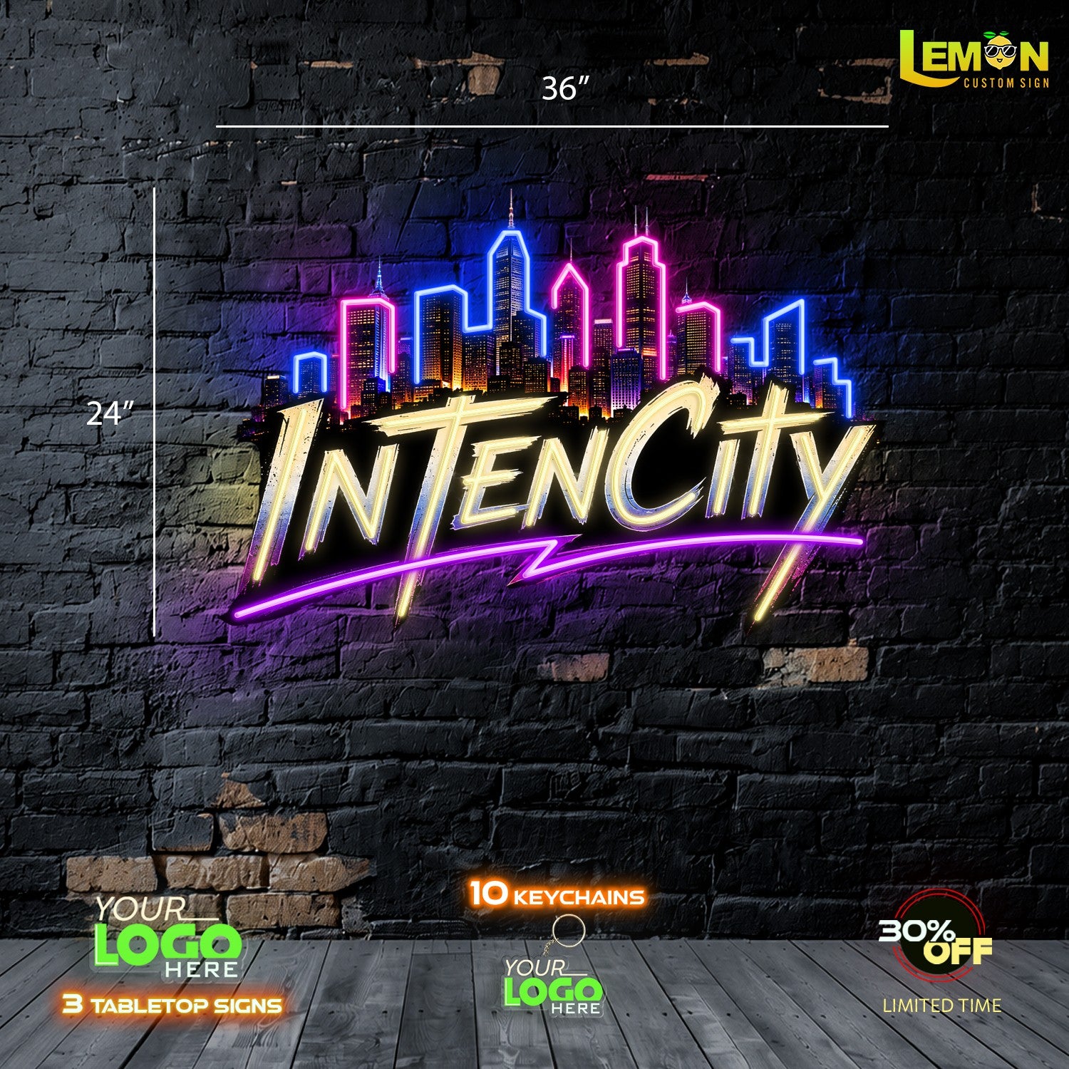 INTENCITY| LED NEON SIGN (36 inches)
