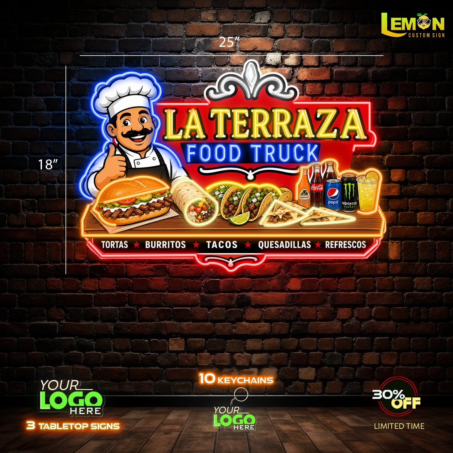 LA TERRRAZA FOOD TRUCK | LED NEON SIGN
