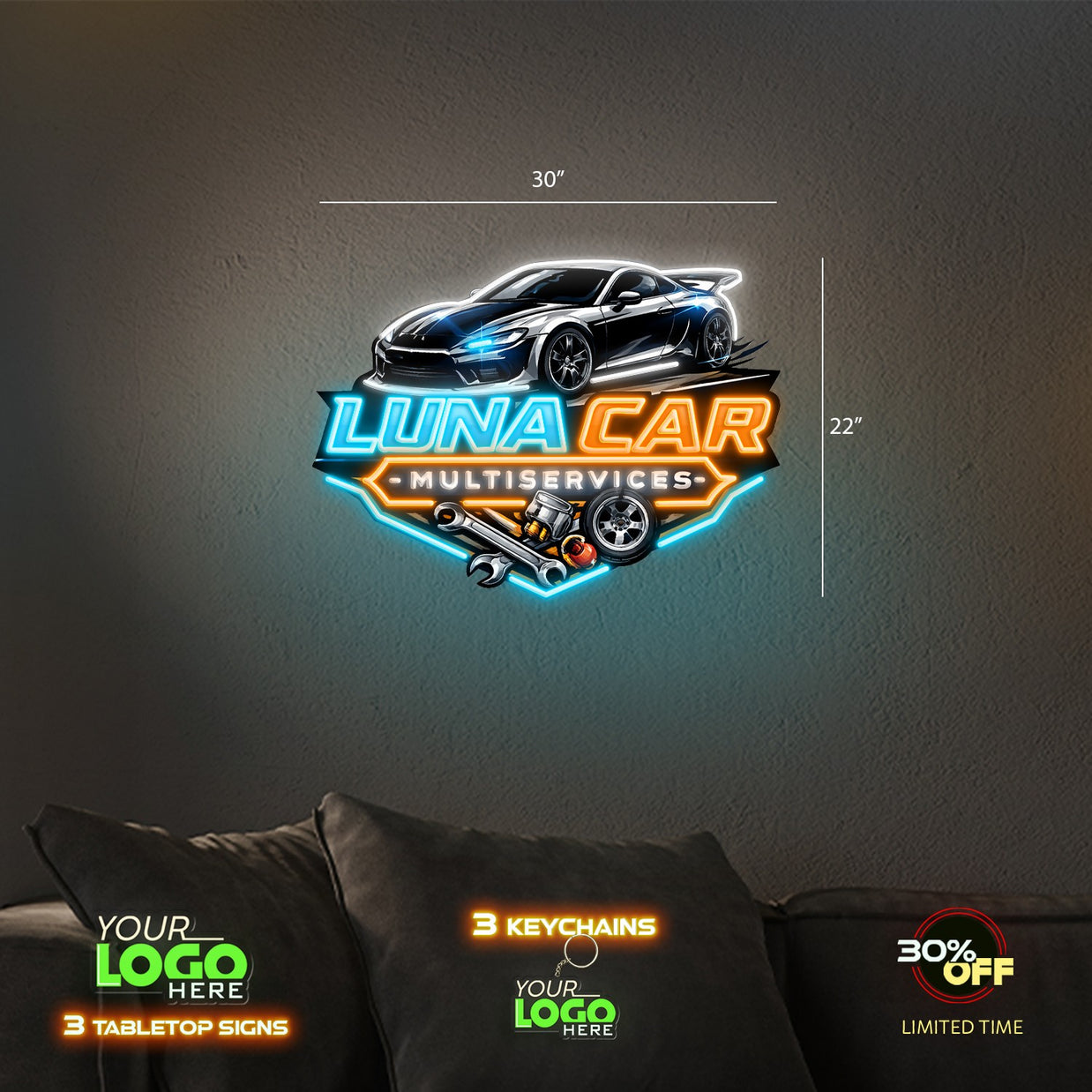 Luna car multiservices | LED NEON SIGN