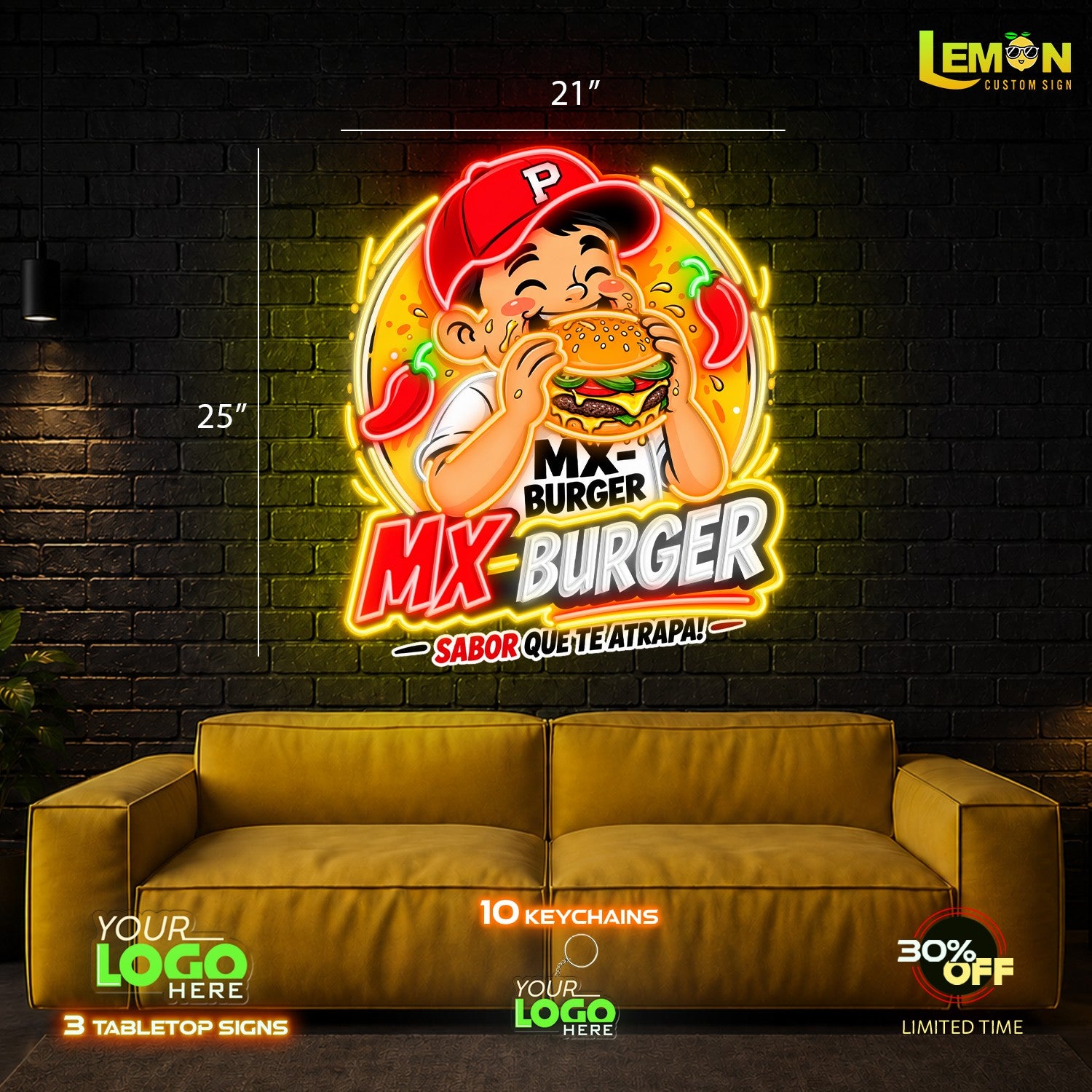 MX-BURGER | LED NEON SIGN