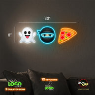 Ghost Ninja Pizza | LED NEON SIGN