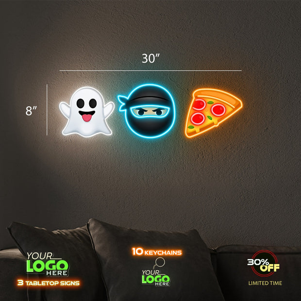 Ghost Ninja Pizza | LED NEON SIGN