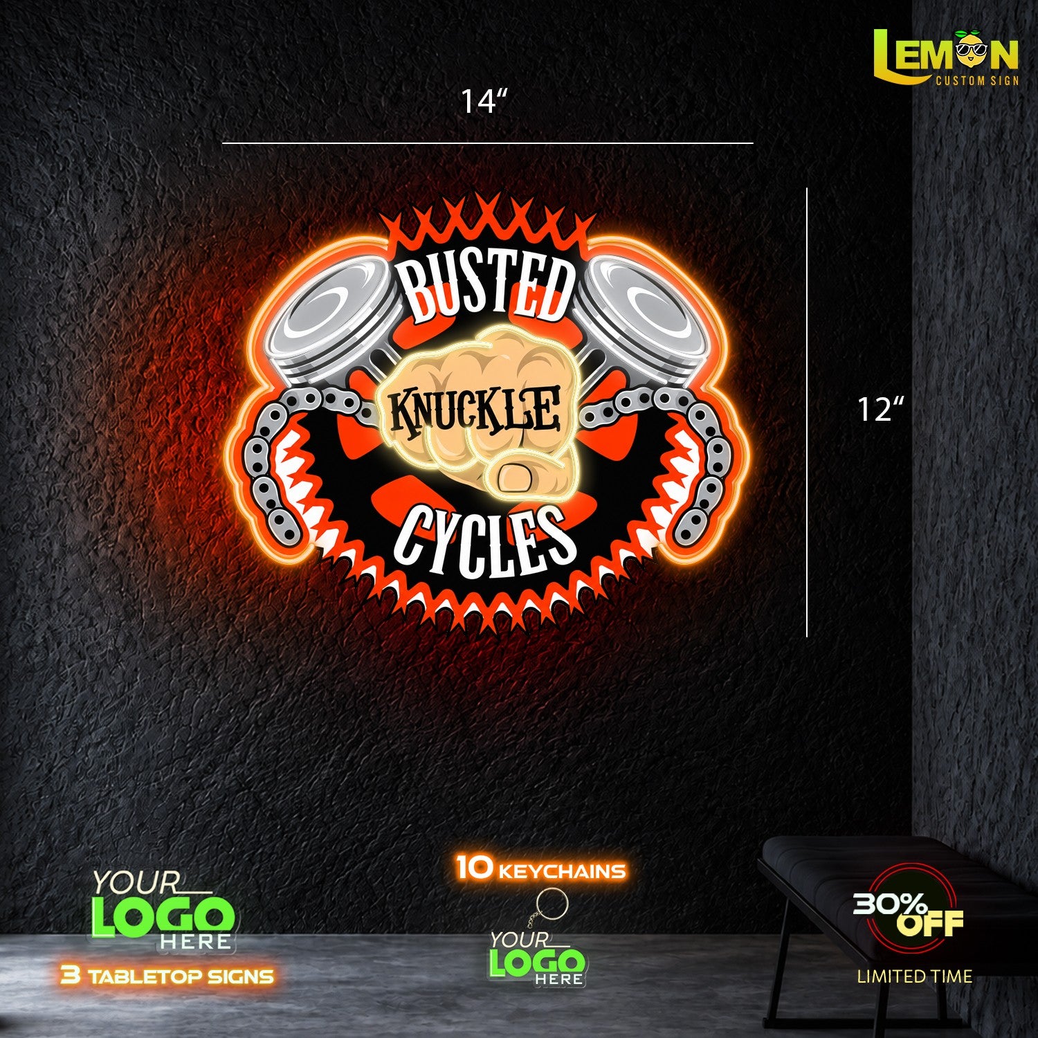 KNUCKLE | LED NEON SIGN