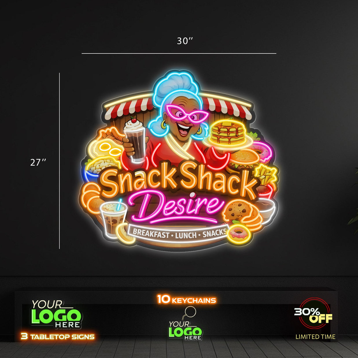 Snack Shack Desire | LED NEON SIGN1