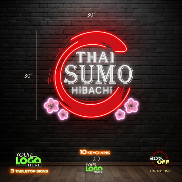 THAI SUMO HIBACHI | LED NEON SIGN