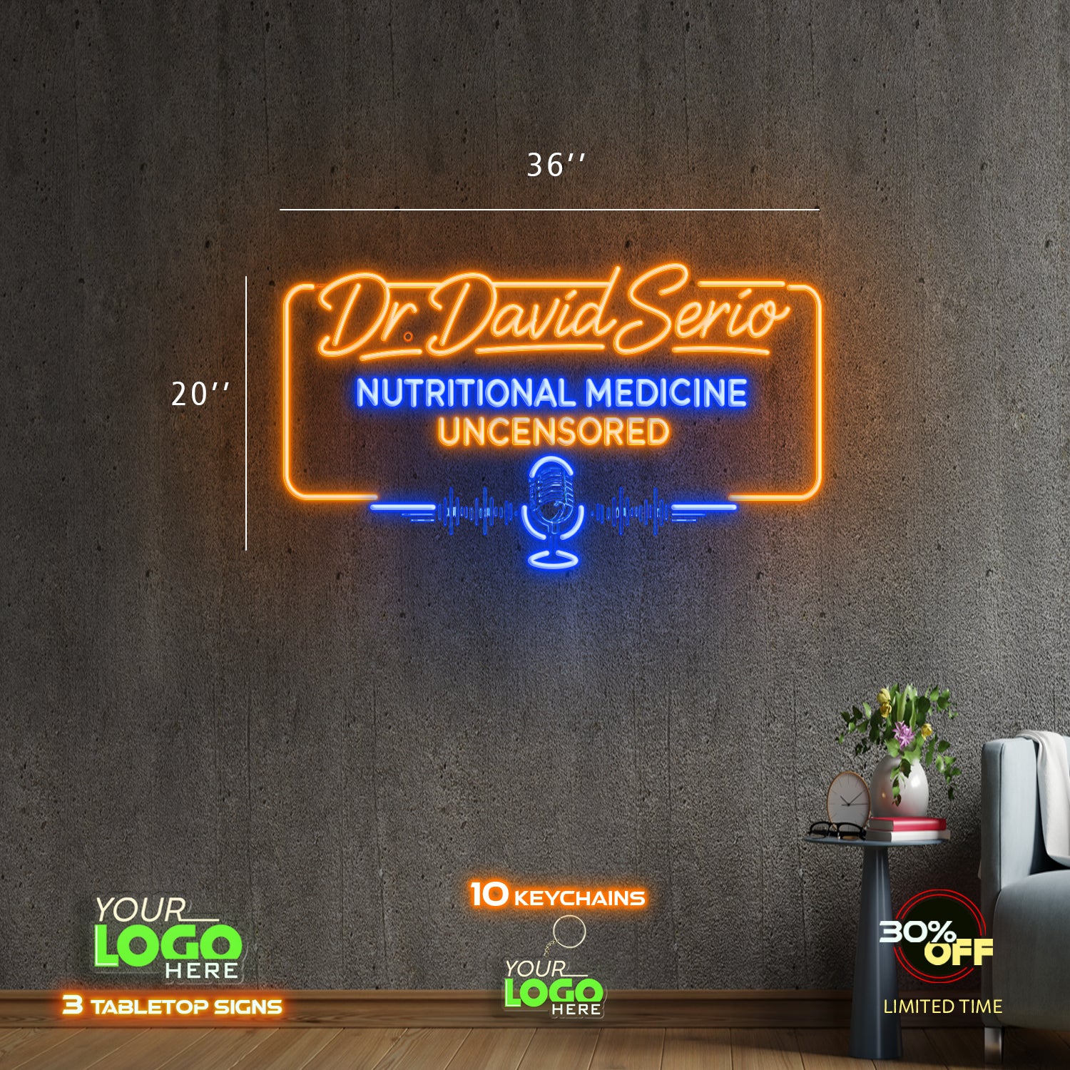 DR DAVID SERIO | LED NEON SIGN