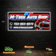 M- Tech Auto Shop | LED NEON SIGN