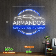 Armando’s auto detailing shop | LED NEON SIGN