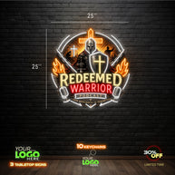 REDEEMED WARRIOR | LED NEON SIGN