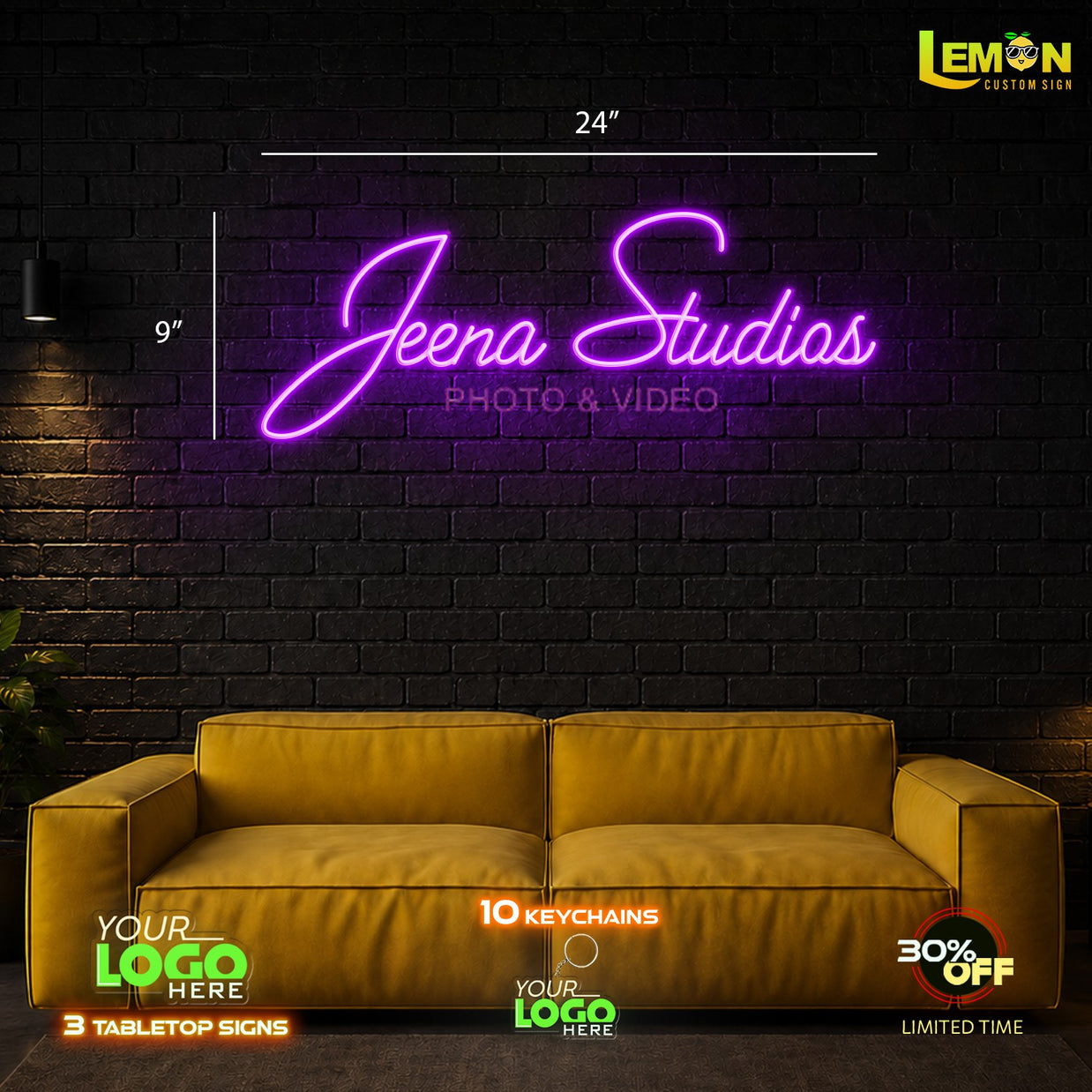 JEENA STUDIOS AND JAMIL PRODUCTIONS | LED NEON SIGN ( 2 SIGNS)