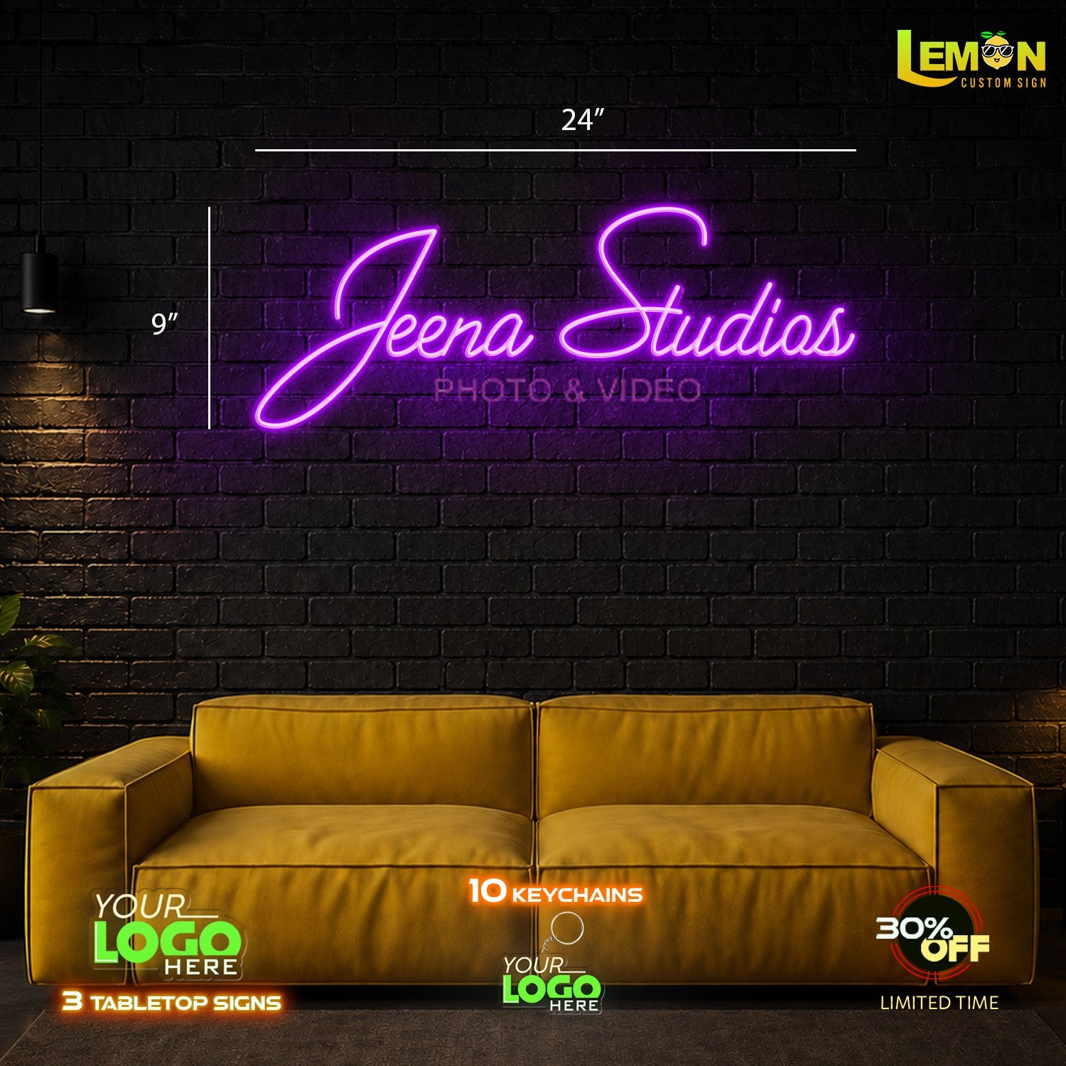 JEENA STUDIOS AND JAMIL PRODUCTIONS | LED NEON SIGN ( 2 SIGNS)
