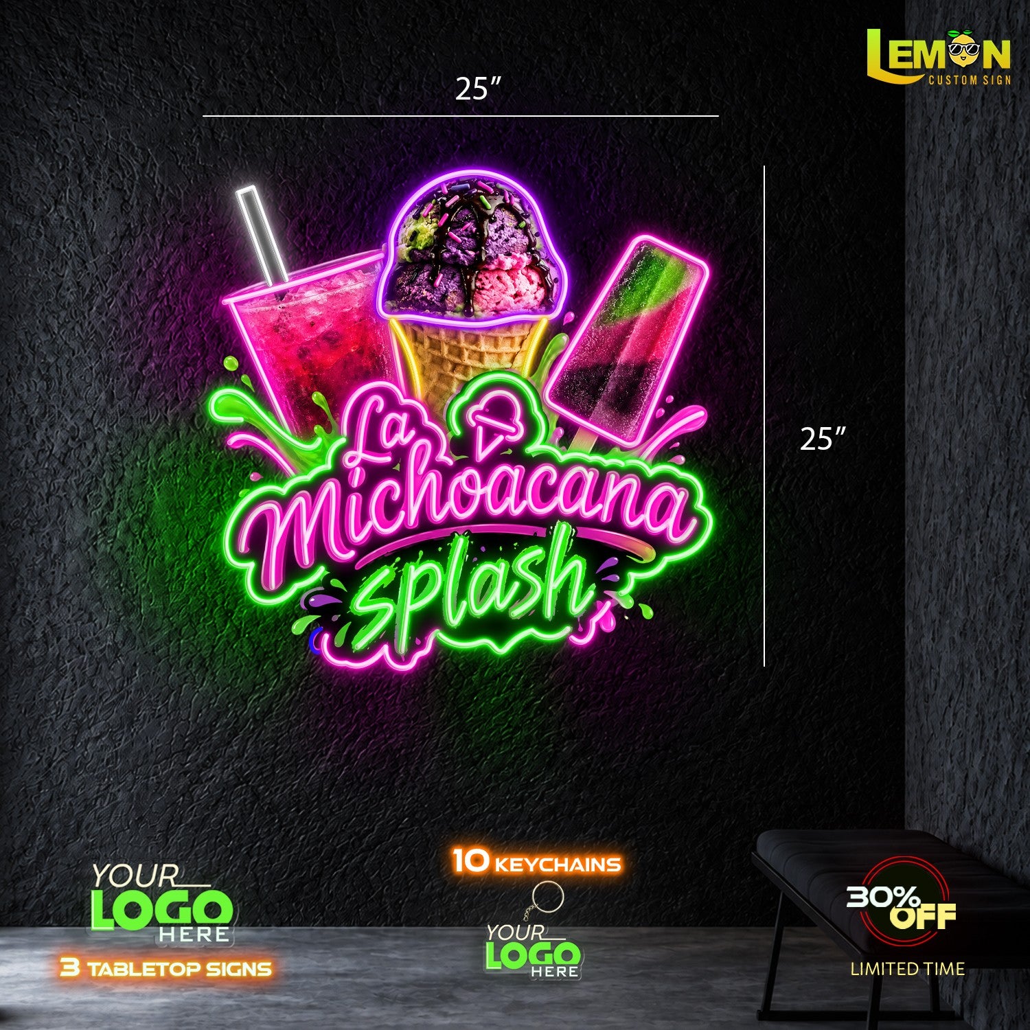LA MICHOACANA SPLASH | LED NEON SIGN