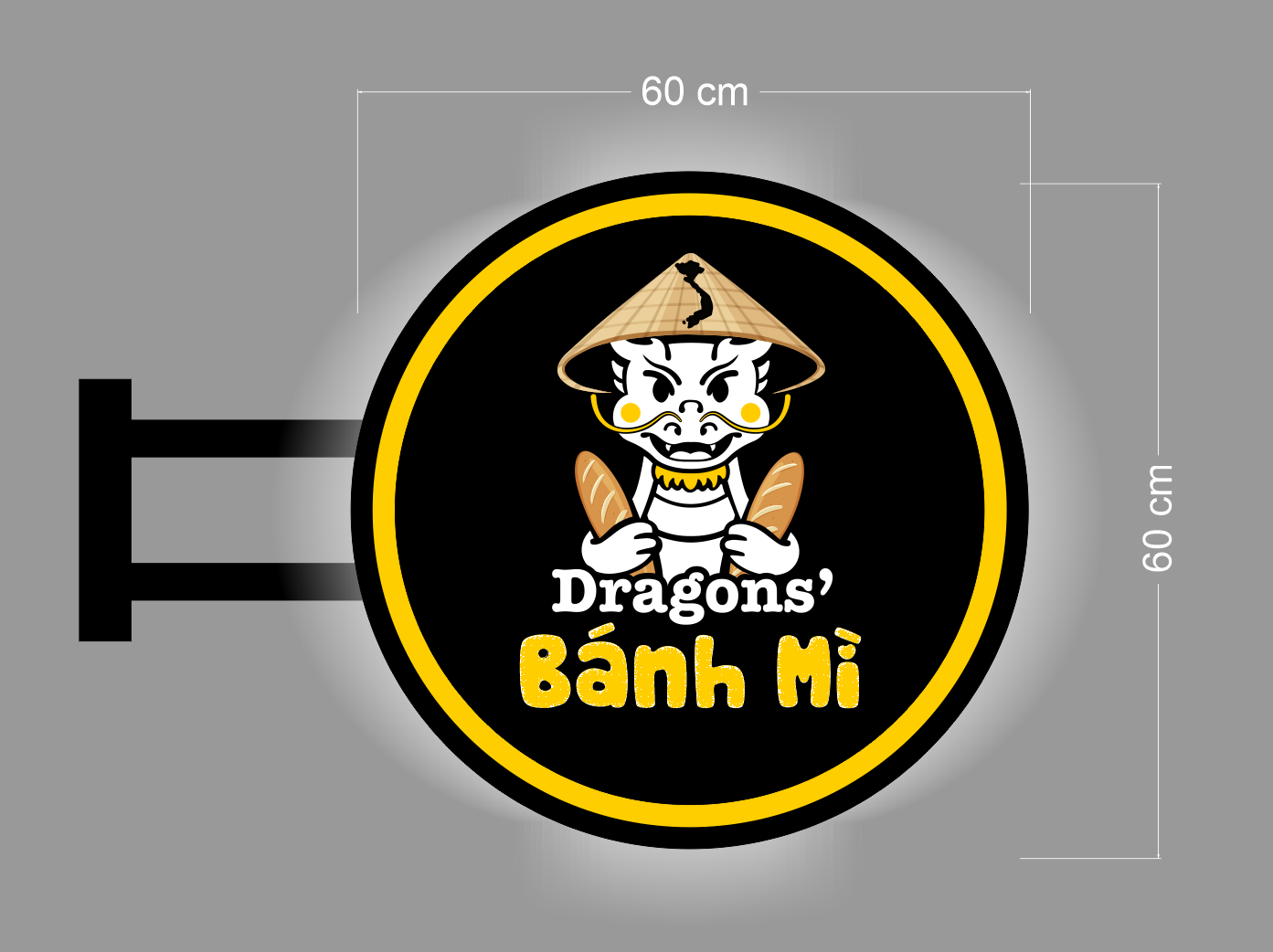 DRAGON'S BÁNH MÌ | ILLUMINATED BLADE SIGN