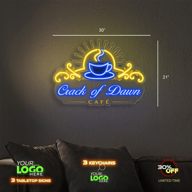 Crack of Dawn Cafe | LED SIGN